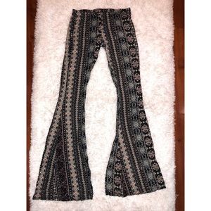 Low rise flare pants